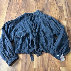 NWT Free People puff sleeve poet Jacket Shacket